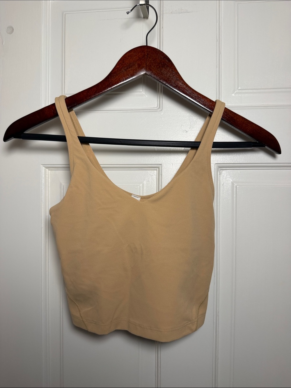 Athleta Tan Scoop-Neck Cropped Tank